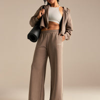 Comfort Lightweight Contrast Joggers | Taupe Grey