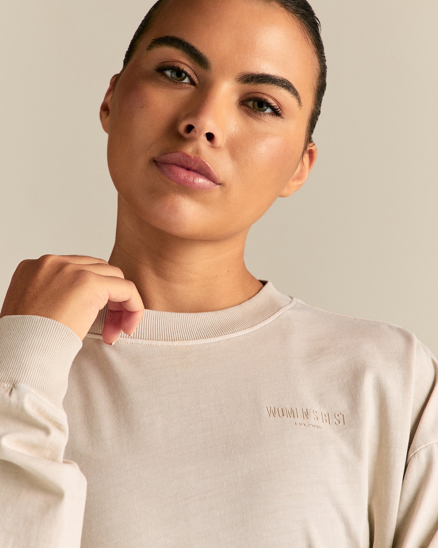 Comfort Oversized Long Sleeve T-Shirt | Vintage Stone