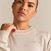 Comfort Oversized Long Sleeve T-Shirt | Vintage Stone