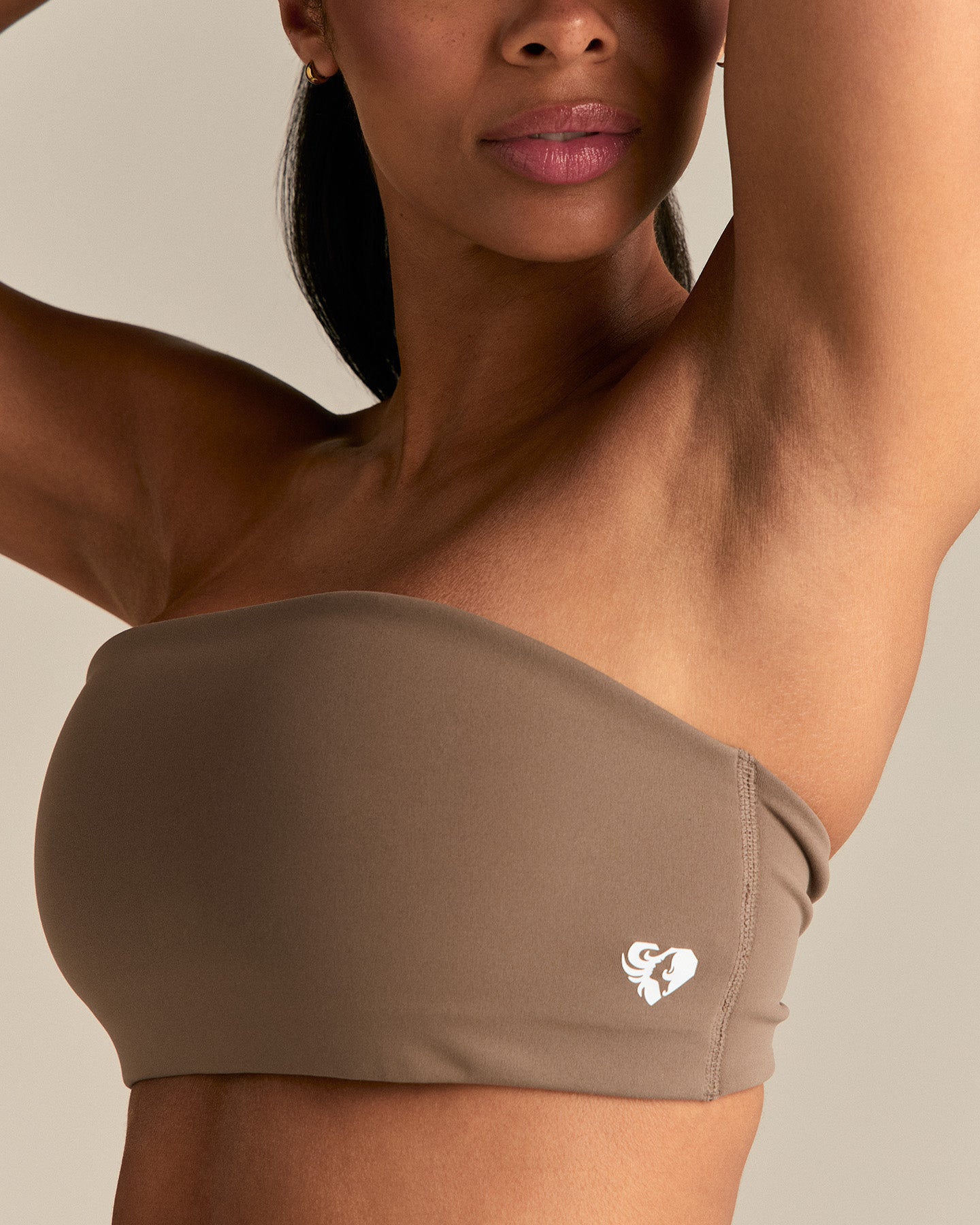 Essential Twist Back Bandeau Bra | Caribou