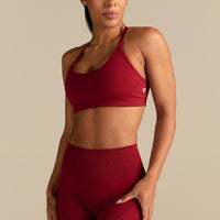 Define 2.0 Cross Back Bra | True Red