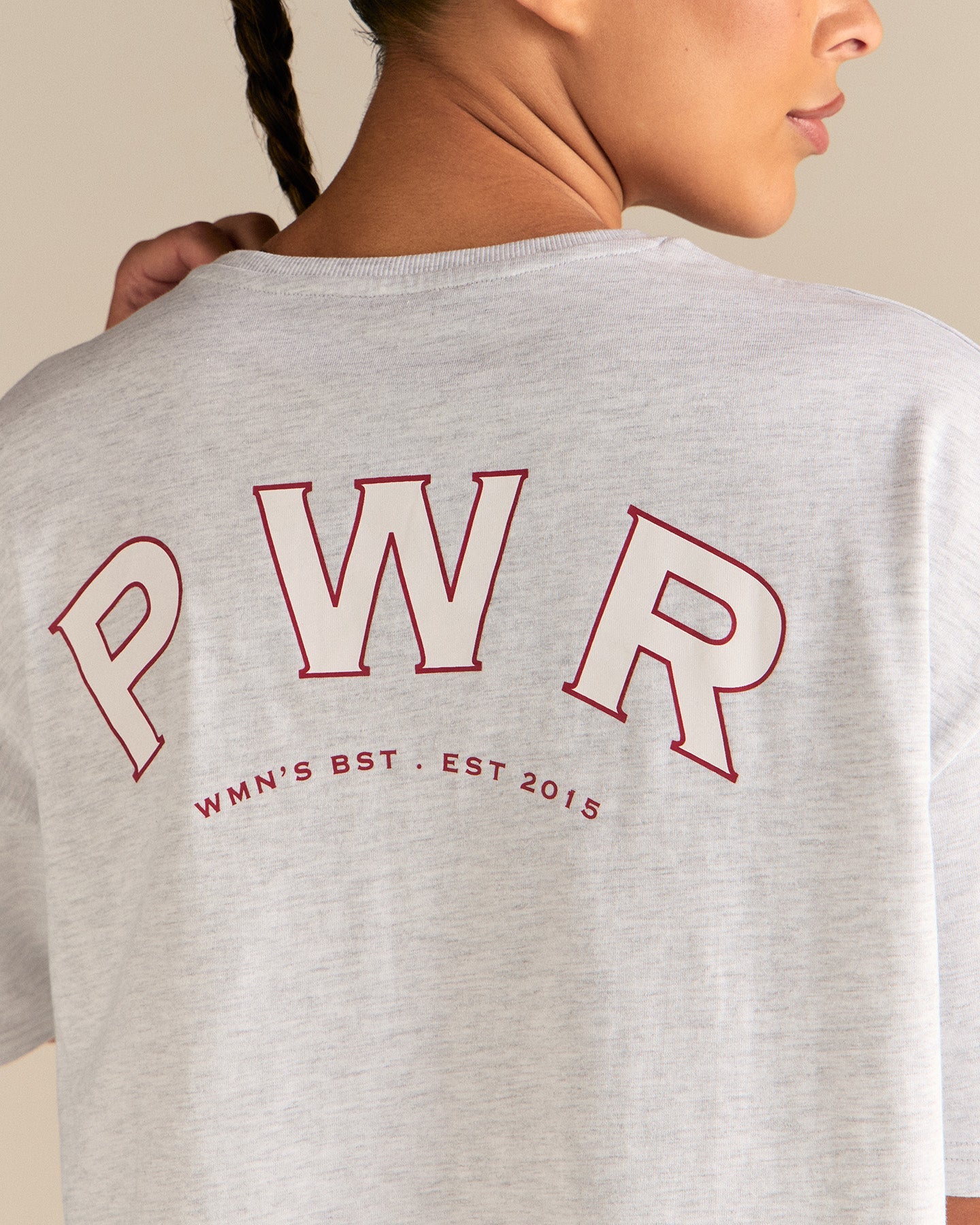 Comfort PWR Oversized Short Sleeve T-Shirt | Light Grey Marl