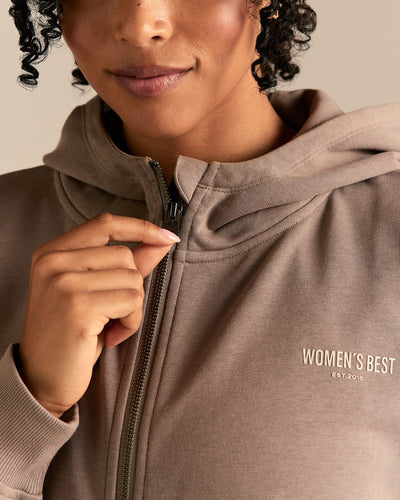 Comfort Lightweight Draw Hem Hoodie | Taupe Grey