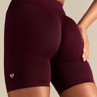 Define 2.0 Seamless Scrunch 6" Shorts | Merlot