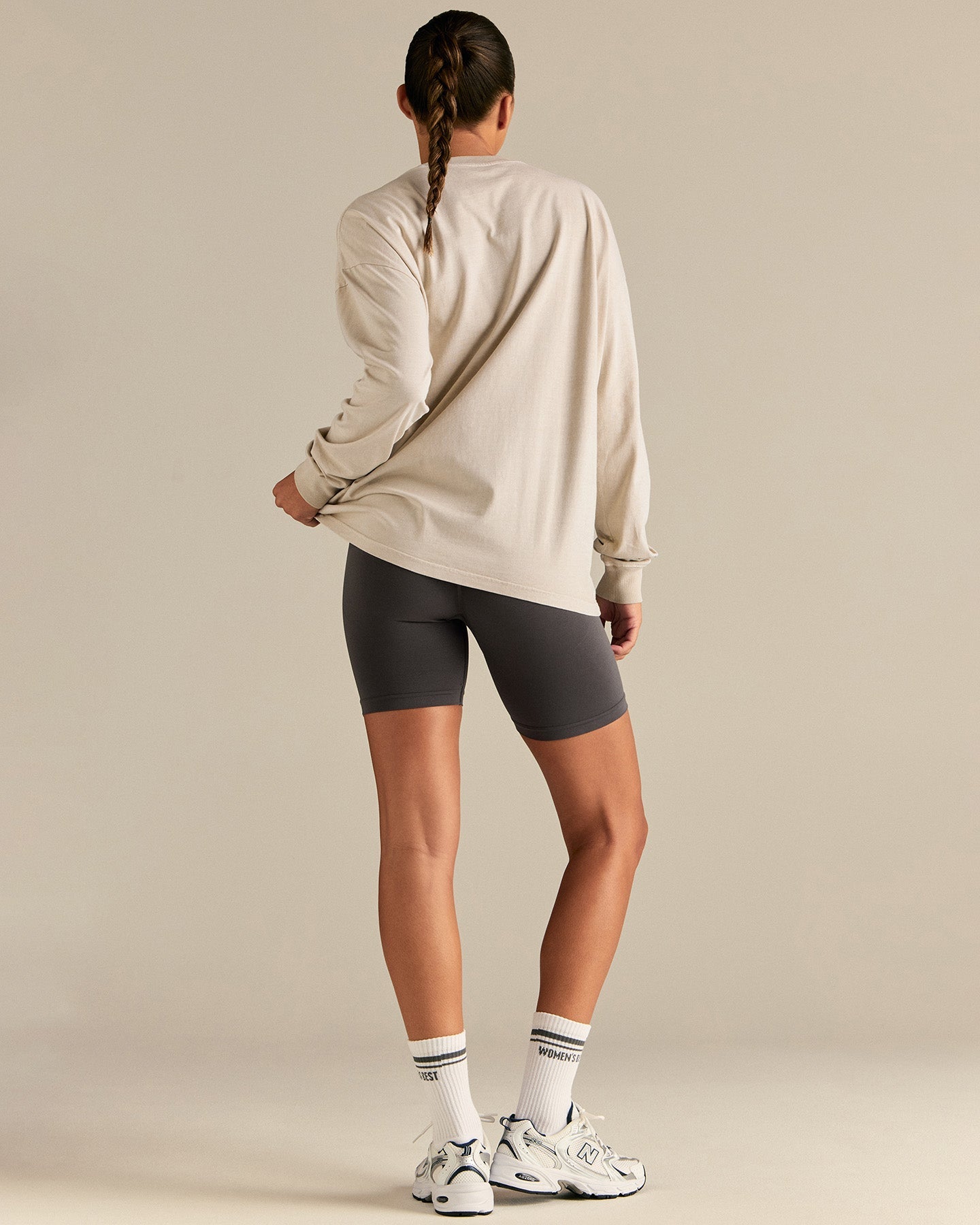 Comfort Oversized Long Sleeve T-Shirt | Vintage Stone
