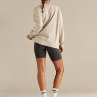 Comfort Oversized Long Sleeve T-Shirt | Vintage Stone