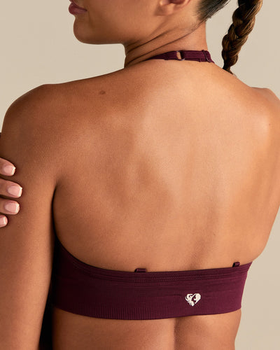 Define 2.0 Seamless Halter Neck Bra | Merlot
