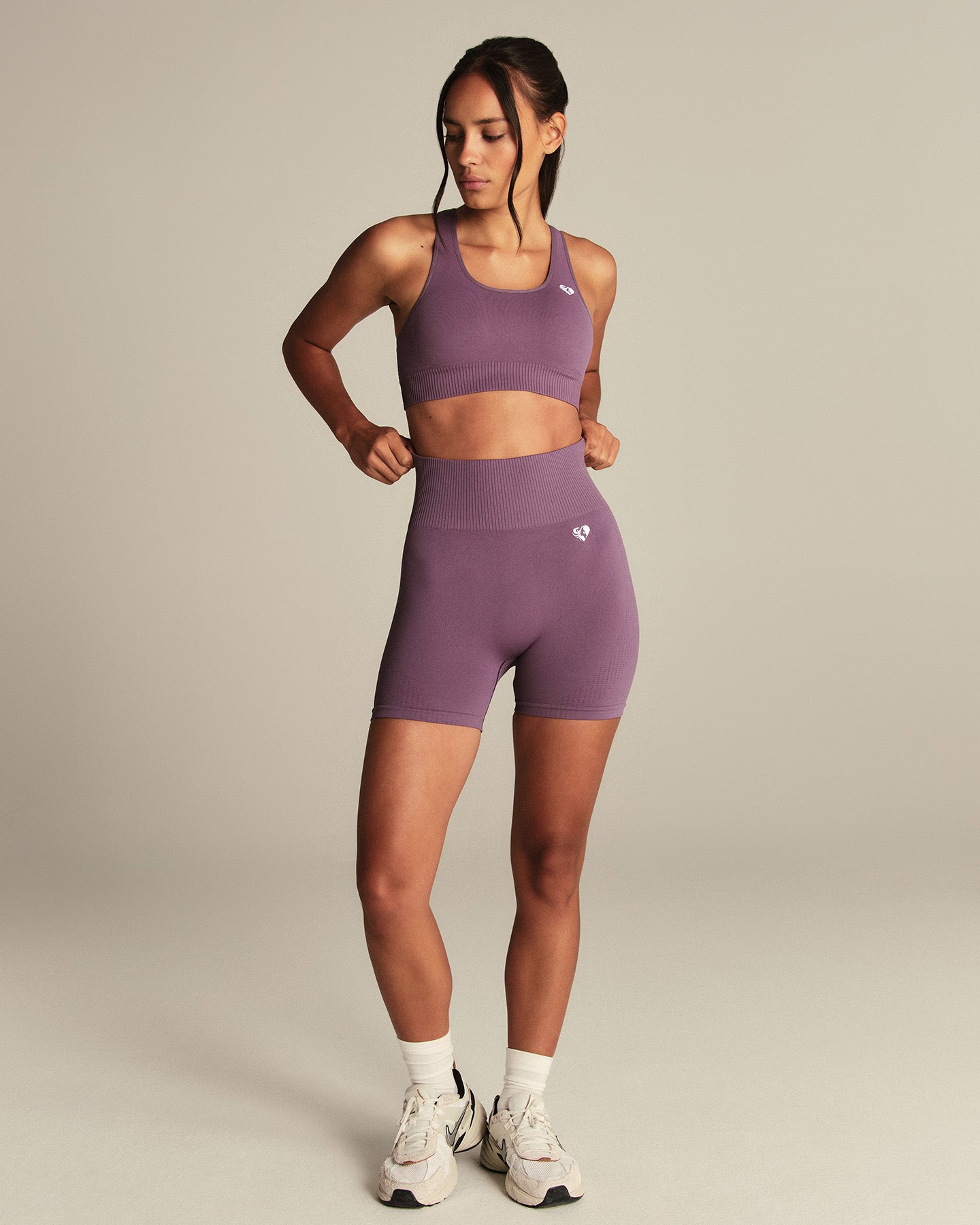 Power Seamless Shorts | Dusk Plum