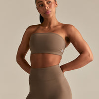 Essential Twist Back Bandeau Bra | Caribou