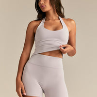 Essential Halter Tank | Steel Grey