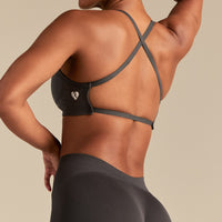 Define 2.0 Seamless Cross Back Bra | Graphite