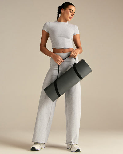 Cotton Contour Short Sleeve T-Shirt | Grey Marl