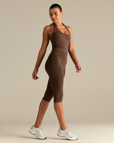 Essential Halter Tank | Cocoa