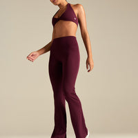 Essential Flared Leggings | Merlot