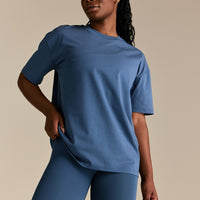 Comfort LFT HVY SHT Oversized T-Shirt | Blueberry