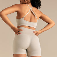 Motion Seamless Racer Front Bra | Stone