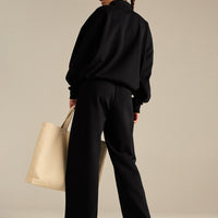 Comfort Cozy Straight Leg Joggers | Black