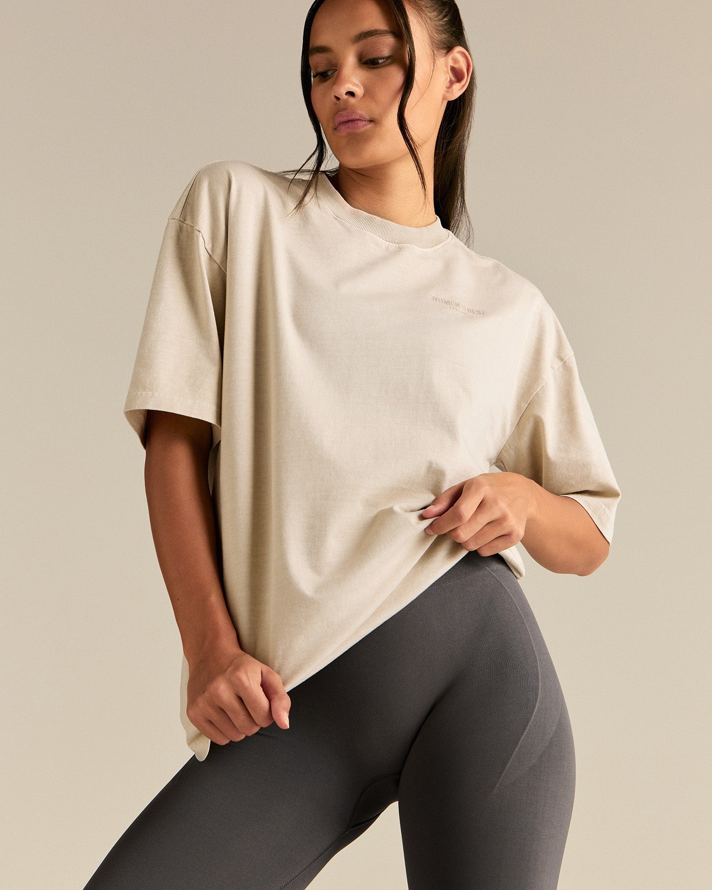 Comfort Oversized Short Sleeve T-Shirt | Vintage Stone