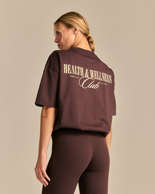 Comfort Oversized Wellness Short Sleeve T-Shirt | Cocoa Powder