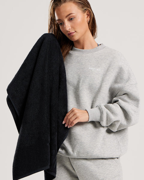 T02319/TODAYFUL　Round Hem Sweat　BK Large Sweat Towel - Black | Women's Best