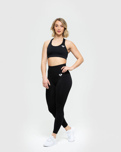 Move Seamless Sports Bra - Black Marl