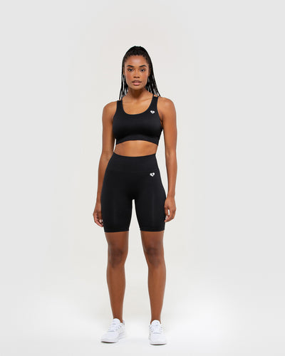 Power Seamless Cycling Shorts | Black