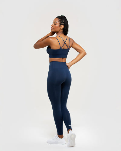 Power 7/8 Workout Leggings - Navy Blue, Women's Leggings