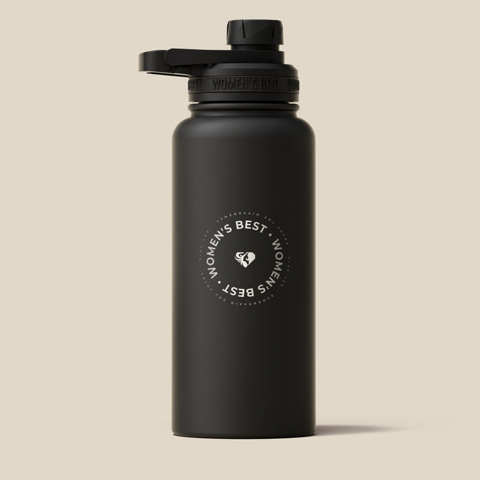 Stainless Steel Sports Bottle | Black