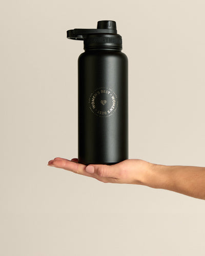 Stainless Steel Sports Bottle | Black