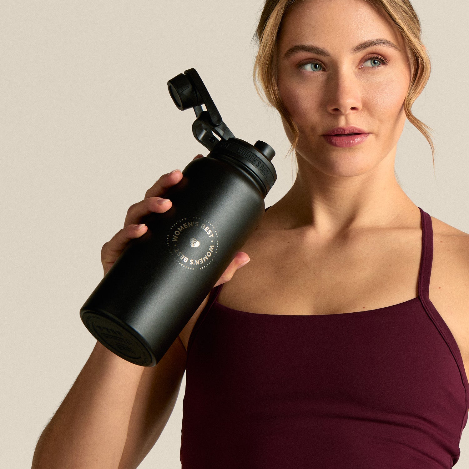 Stainless Steel Sports Bottle | Black