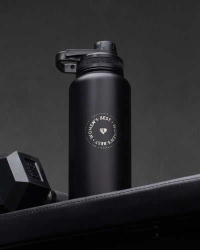 Stainless Steel Sports Bottle | Black