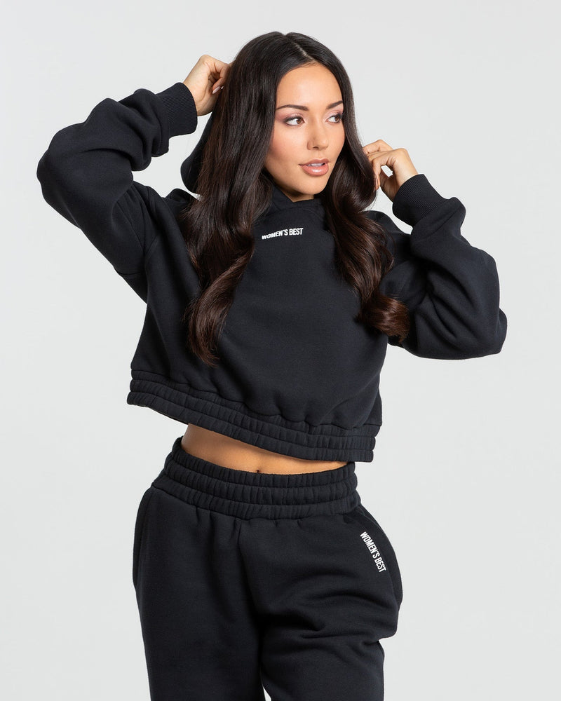 Black 2025 cropped sweatshirt