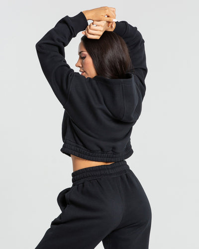 Comfort Cropped Hoodie Black Women s Best
