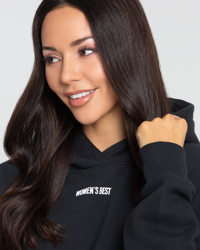 Comfort Cropped Hoodie Black