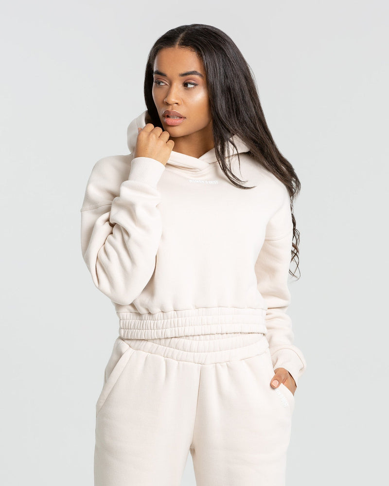 Cropped hoodie and joggers sales