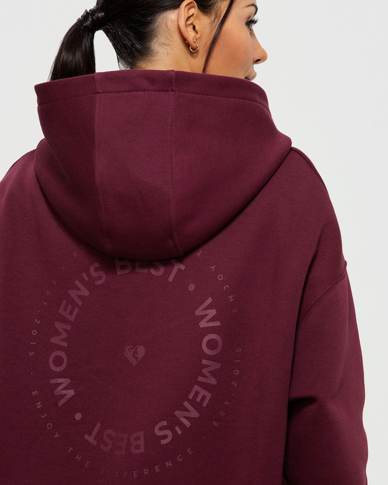 Comfort Oversized Hoodie Dark Cherry