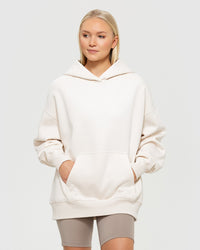 Comfort Oversized Graphic Hoodie | Off White