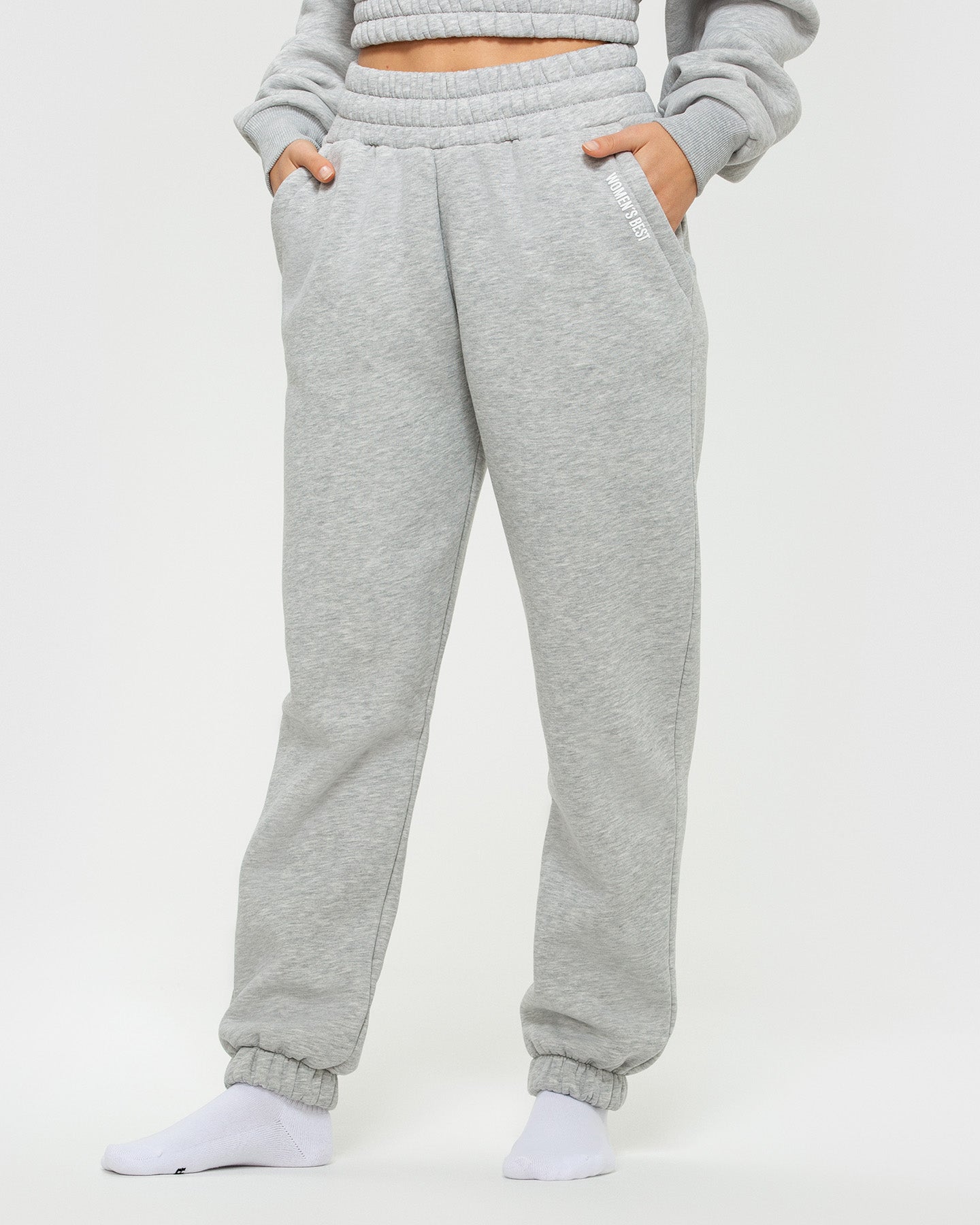 Comfort Oversized Joggers | Silver Grey Marl