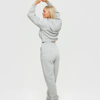 Comfort Oversized Joggers | Silver Grey Marl