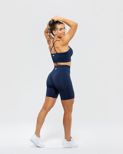 Define Scrunch Seamless Shorts - Smoke Blue