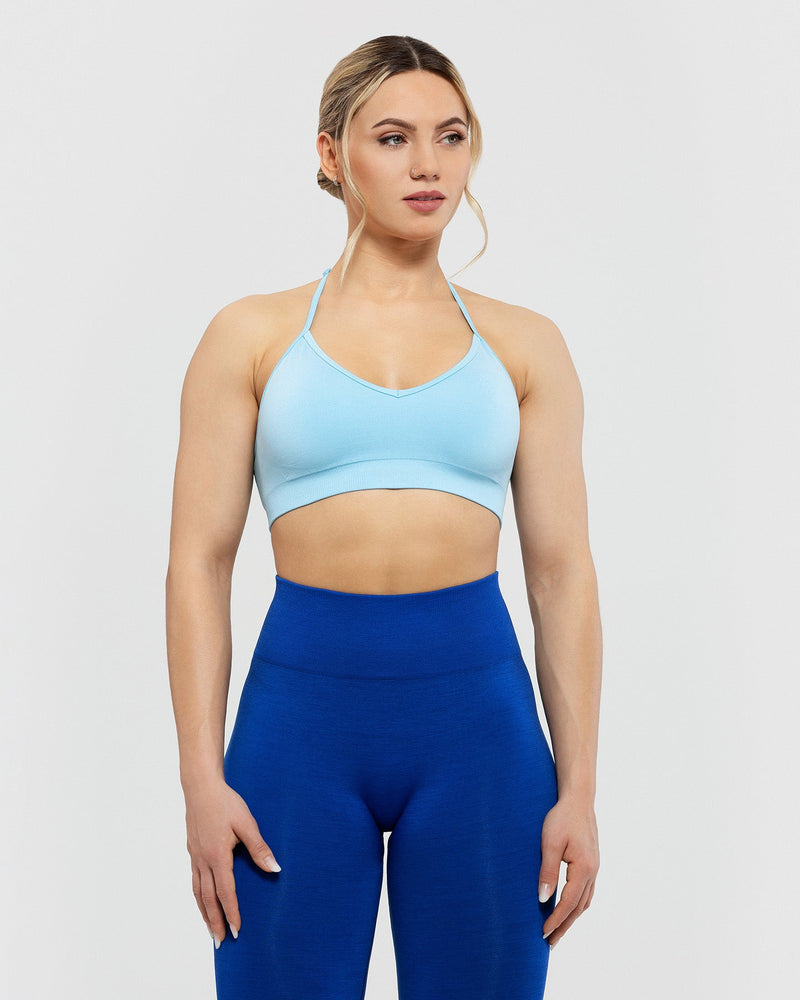 Define Seamless Halter Neck Bra | Sapphire Blue