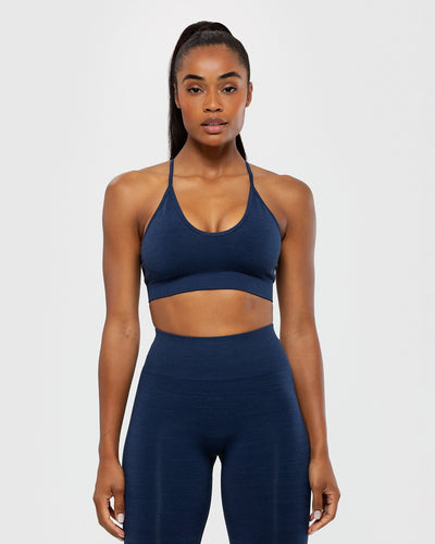 Define Seamless Racer Back Bra - Sapphire Blue