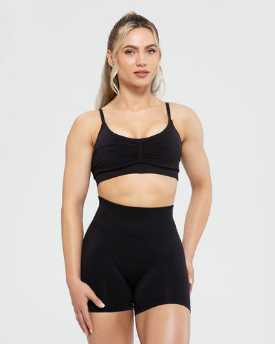 Define Scrunch Seamless Bralette | Black