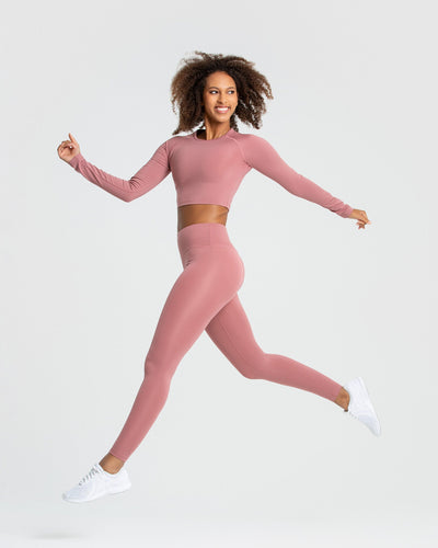 Long sleeve exercise crop top discount