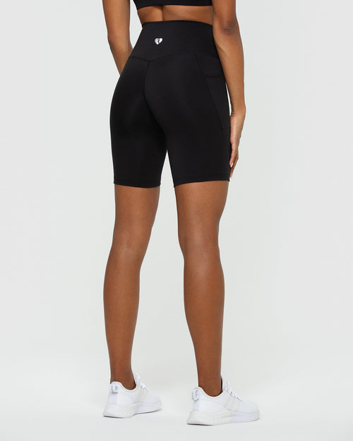 Power 6 Biker Shorts - Black, Women's Shorts + Skorts