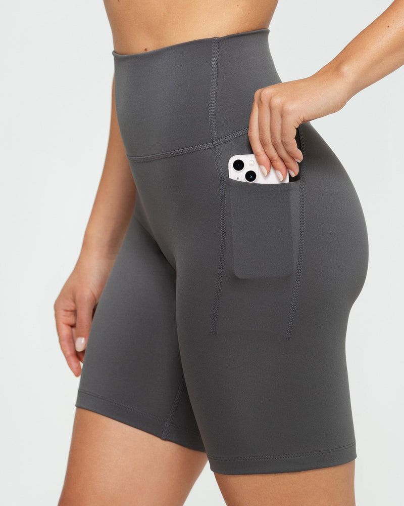 Biker shorts with pockets discount