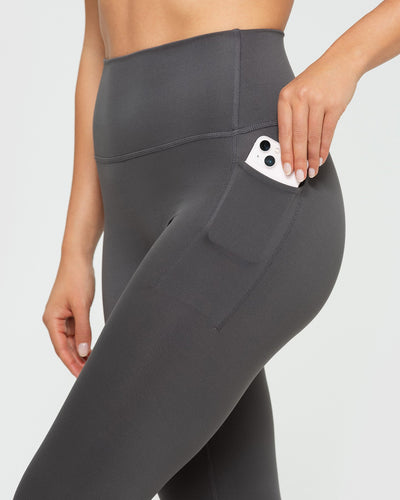 High Waist Ankle Length Sports Leggings With Pockets – SOIE Woman