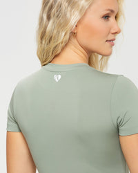 Essential Second Skin Short Sleeve Tee | Olive