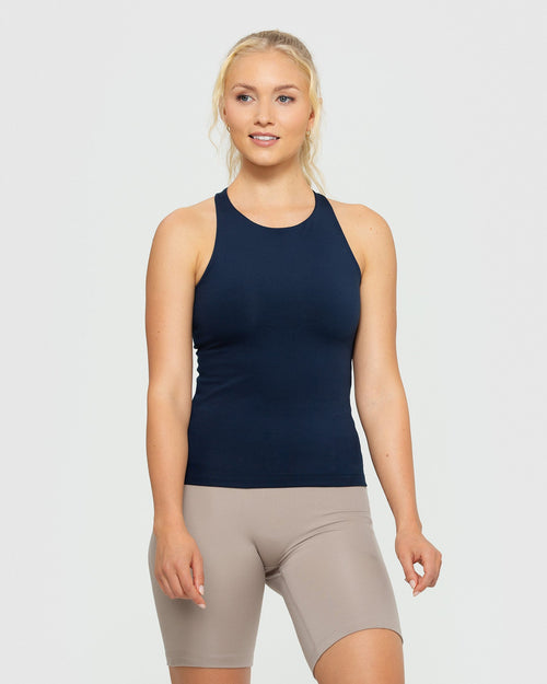 Essential Second Skin 2-Layer Tank - Sapphire Blue