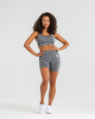 Grey seamless shorts sale